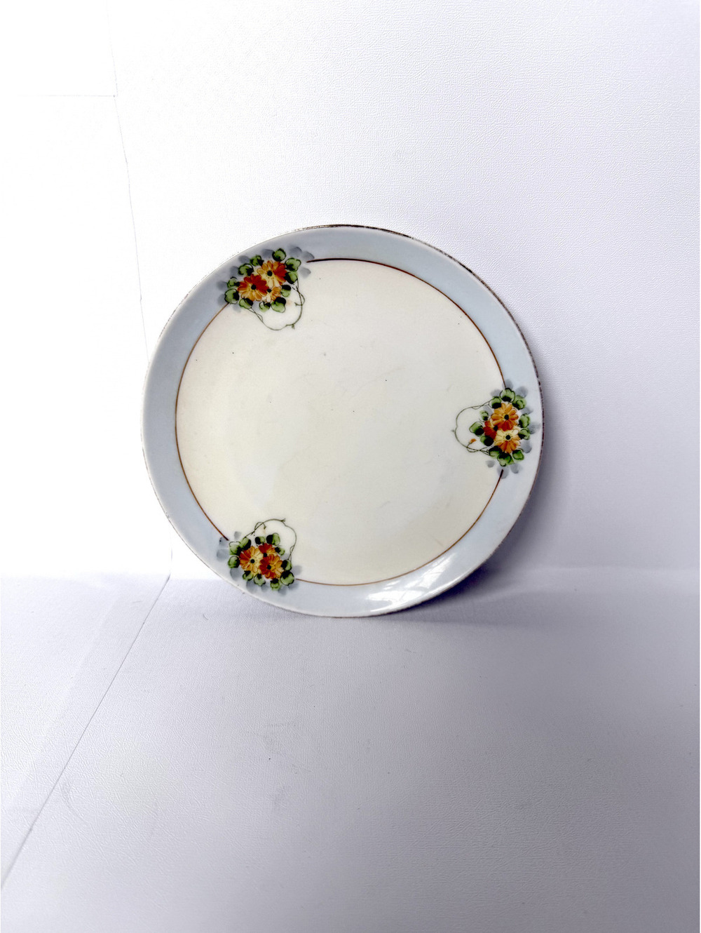 Vintage Hand Painted Floral Porcelain Plate